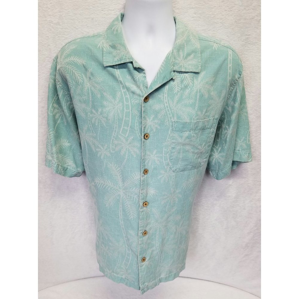 Caribbean Joe Men's Button Down Shirt Hawaiian XL
